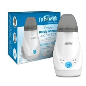 Dr. Browns Natural Flow Deluxe Baby Bottle Warmer and Sterilizer AC149 White